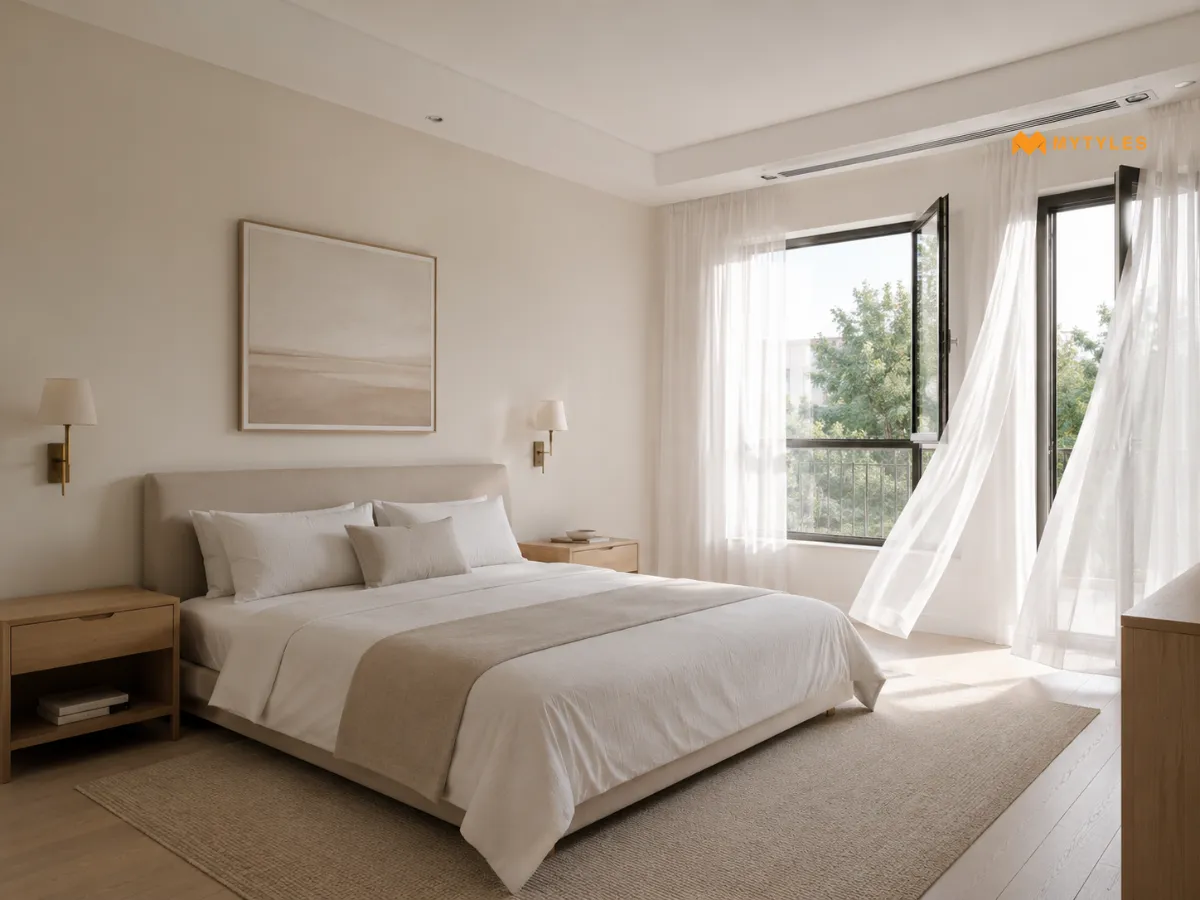Wooden Tiles in Bedroom